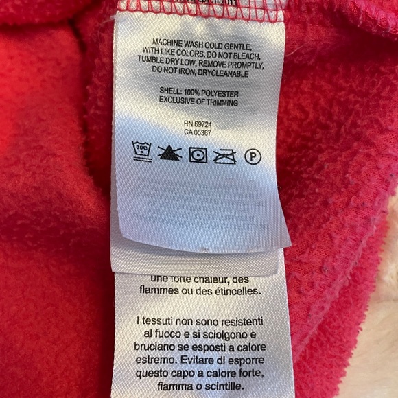 Columbia Pink Fleece Zip Jacket Size XL Front Zip Pockets Warm Adjustable Hem - Picture 7 of 8